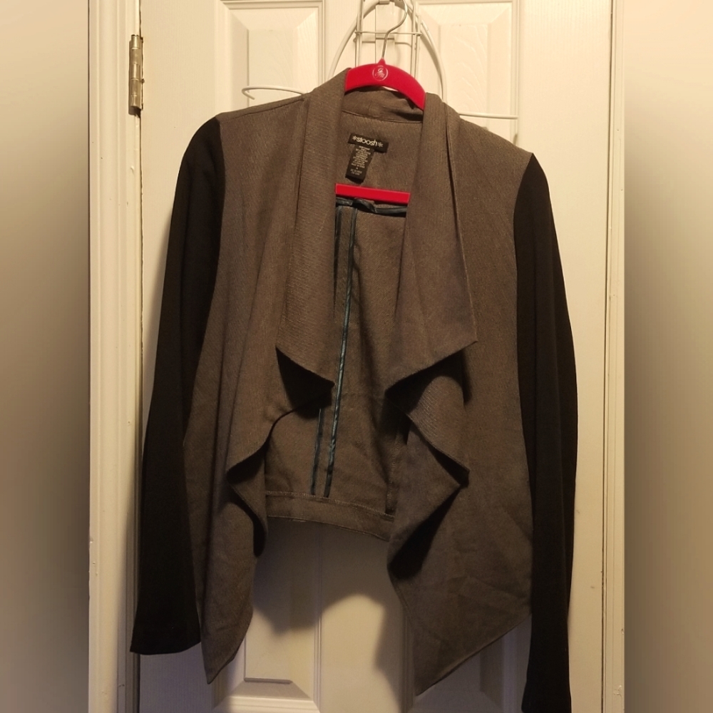 Stoosh ladies black and grey long sleeve cardigan